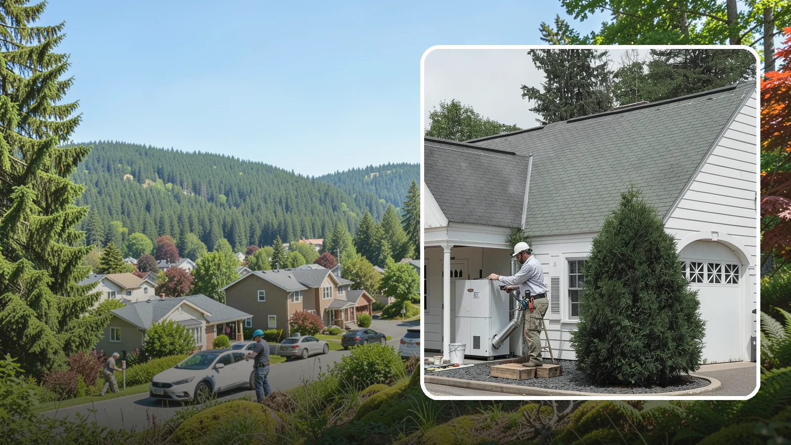 Garage Heating Installation in Index, Snohomish County, WA - Installing heating that keeps the garage comfortable and usable through damp Puget Sound winters.