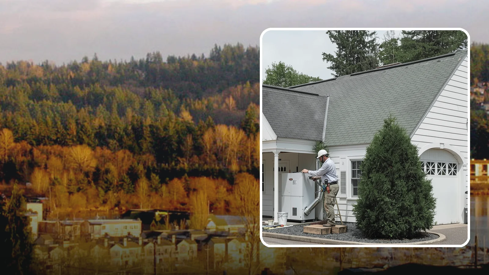 Garage Heating Installation in Kenmore, King County, WA - Installing heating that keeps the garage comfortable and usable through damp Puget Sound winters.
