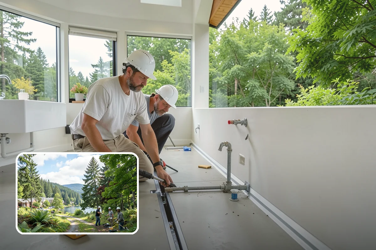 Garage Heating Installation in Lake Forest Park, King County, WA - Keeps the garage usable in cold months