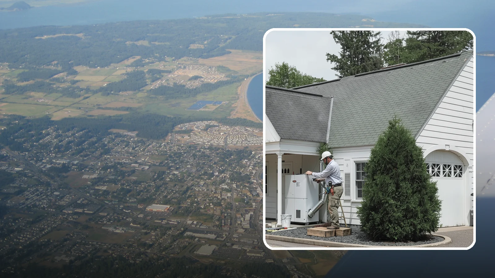 Garage Heating Installation in Oak Harbor, Island County, WA - Installing heating that keeps the garage comfortable and usable through damp Puget Sound winters.