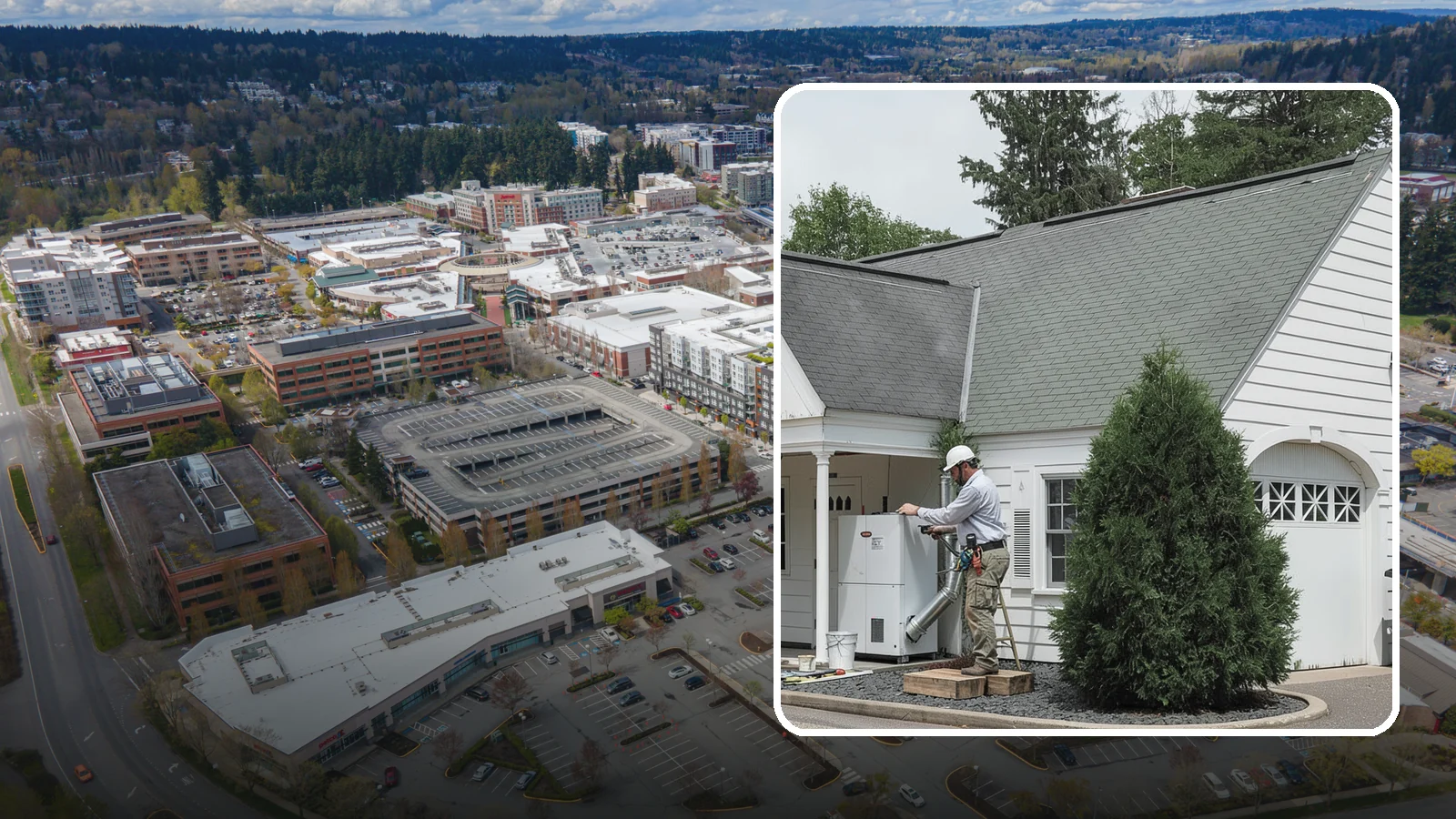 Garage Heating Installation in Redmond, King County, WA - Installing heating that keeps the garage comfortable and usable through damp Puget Sound winters.