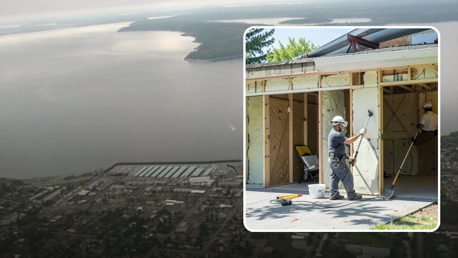 Garage Insulation in Des Moines, King County, WA - Adding proper insulation to garage walls and ceilings for a warmer, drier, more efficient space.