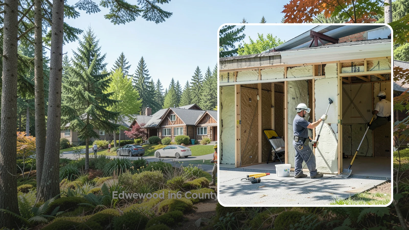Garage Insulation in Edgewood, Pierce County, WA - Adding proper insulation to garage walls and ceilings for a warmer, drier, more efficient space.