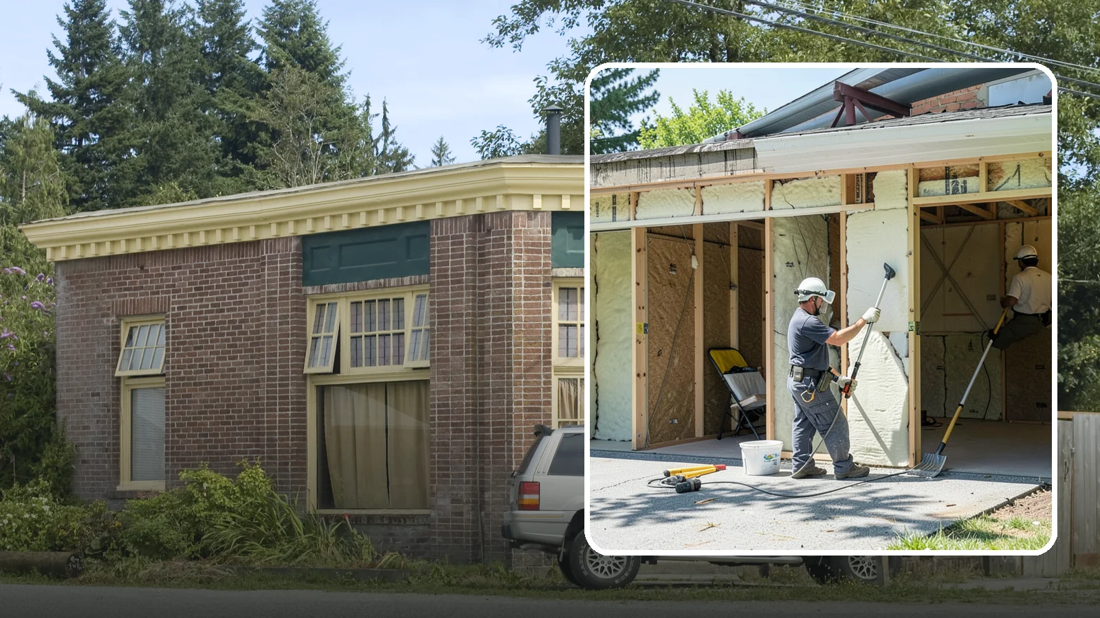 Garage Insulation in Hamilton, Skagit County, WA - Adding proper insulation to garage walls and ceilings for a warmer, drier, more efficient space.