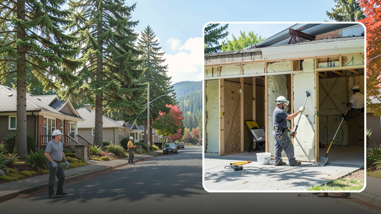Garage Insulation in Hunts Point, King County, WA - Adding proper insulation to garage walls and ceilings for a warmer, drier, more efficient space.