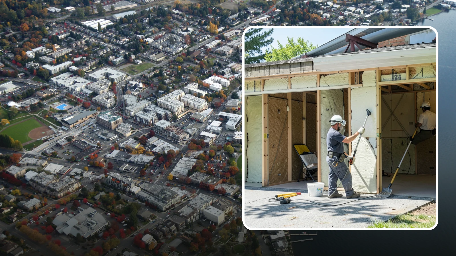 Garage Insulation in Kirkland, King County, WA - Adding proper insulation to garage walls and ceilings for a warmer, drier, more efficient space.