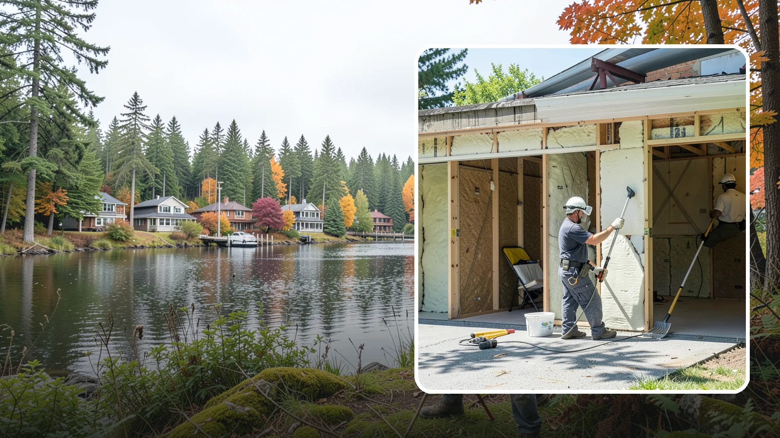 Garage Insulation in La Conner, Skagit County, WA - Adding proper insulation to garage walls and ceilings for a warmer, drier, more efficient space.