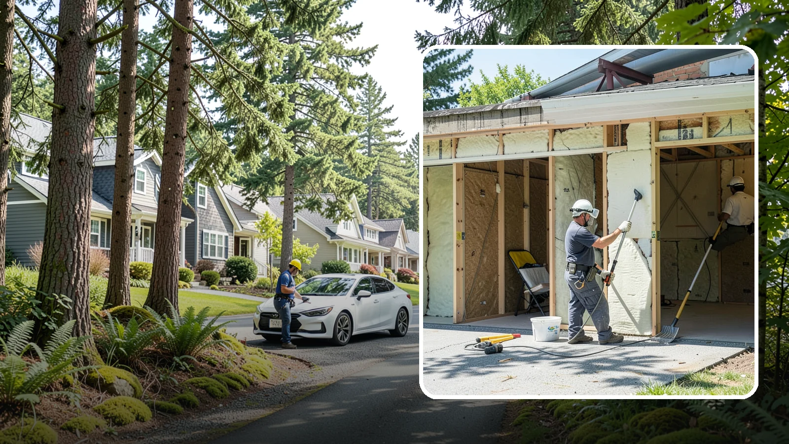 Garage Insulation in Normandy Park, King County, WA - Adding proper insulation to garage walls and ceilings for a warmer, drier, more efficient space.