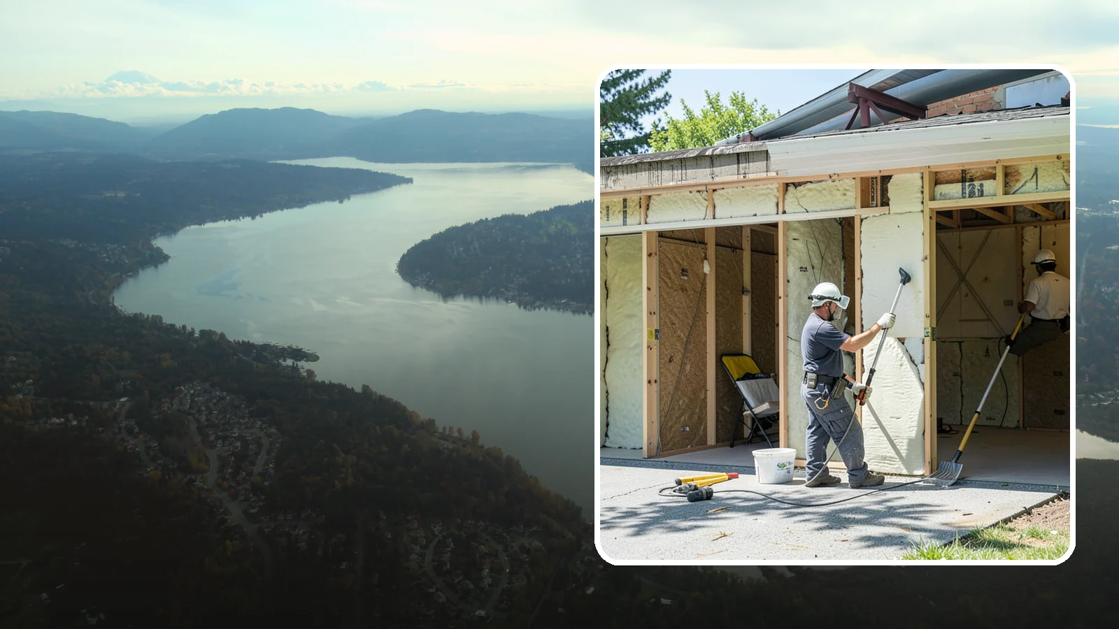 Garage Insulation in Sammamish, King County, WA - Adding proper insulation to garage walls and ceilings for a warmer, drier, more efficient space.