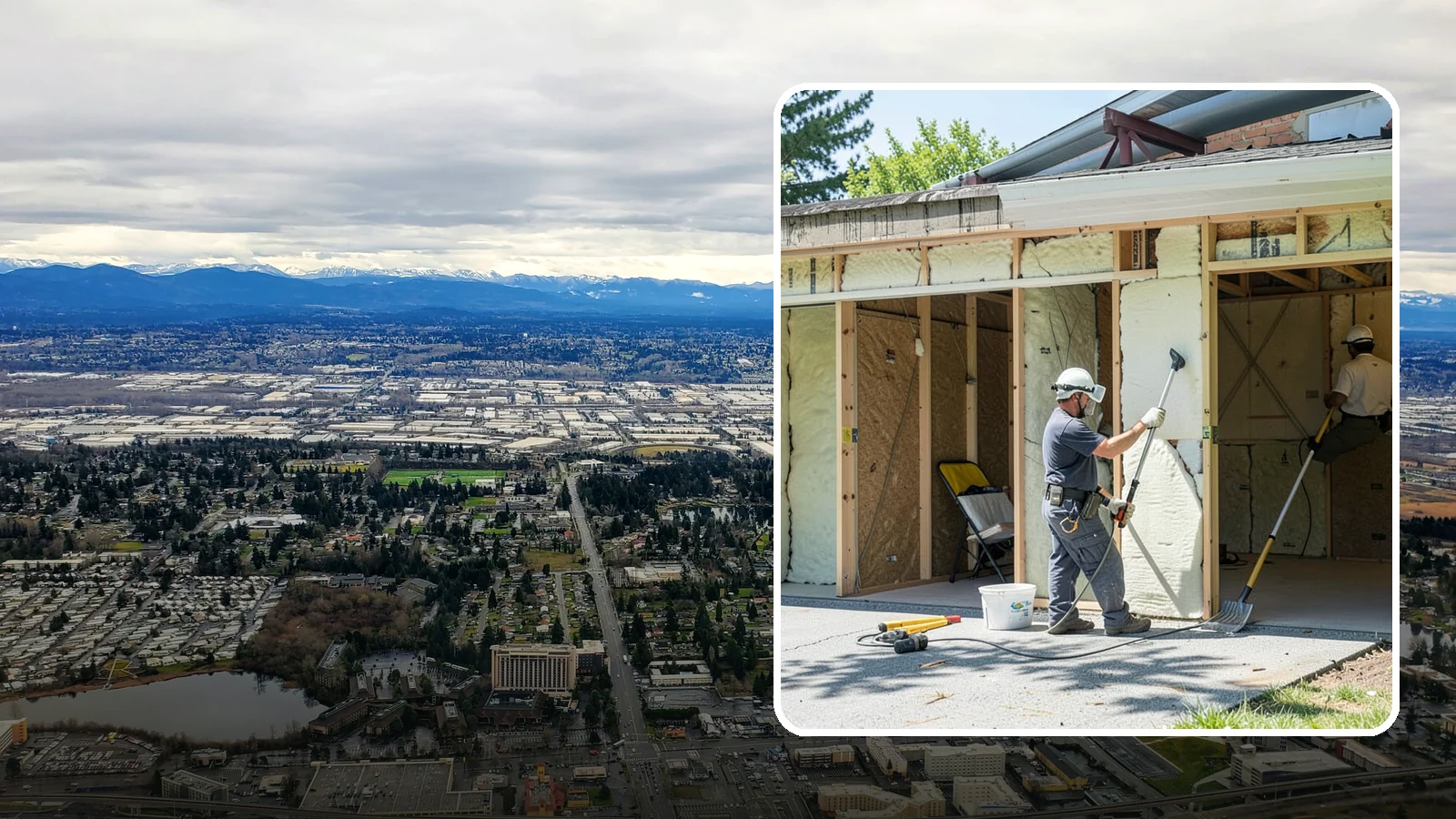 Garage Insulation in SeaTac, King County, WA - Adding proper insulation to garage walls and ceilings for a warmer, drier, more efficient space.