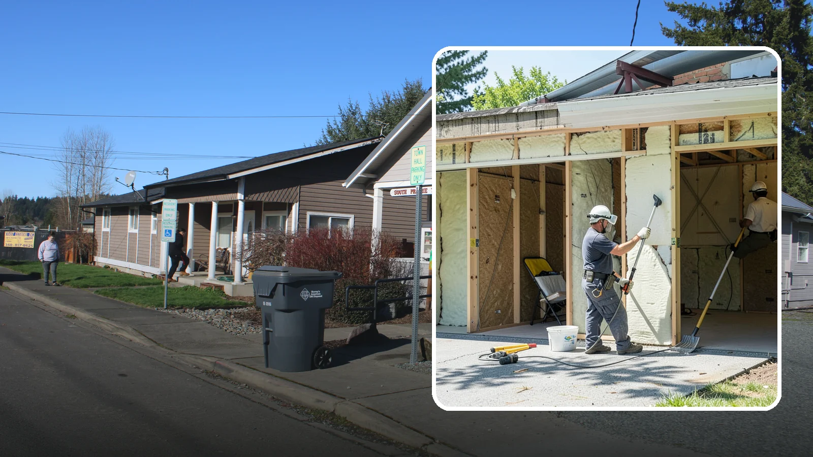 Garage Insulation in South Prairie, Pierce County, WA - Adding proper insulation to garage walls and ceilings for a warmer, drier, more efficient space.