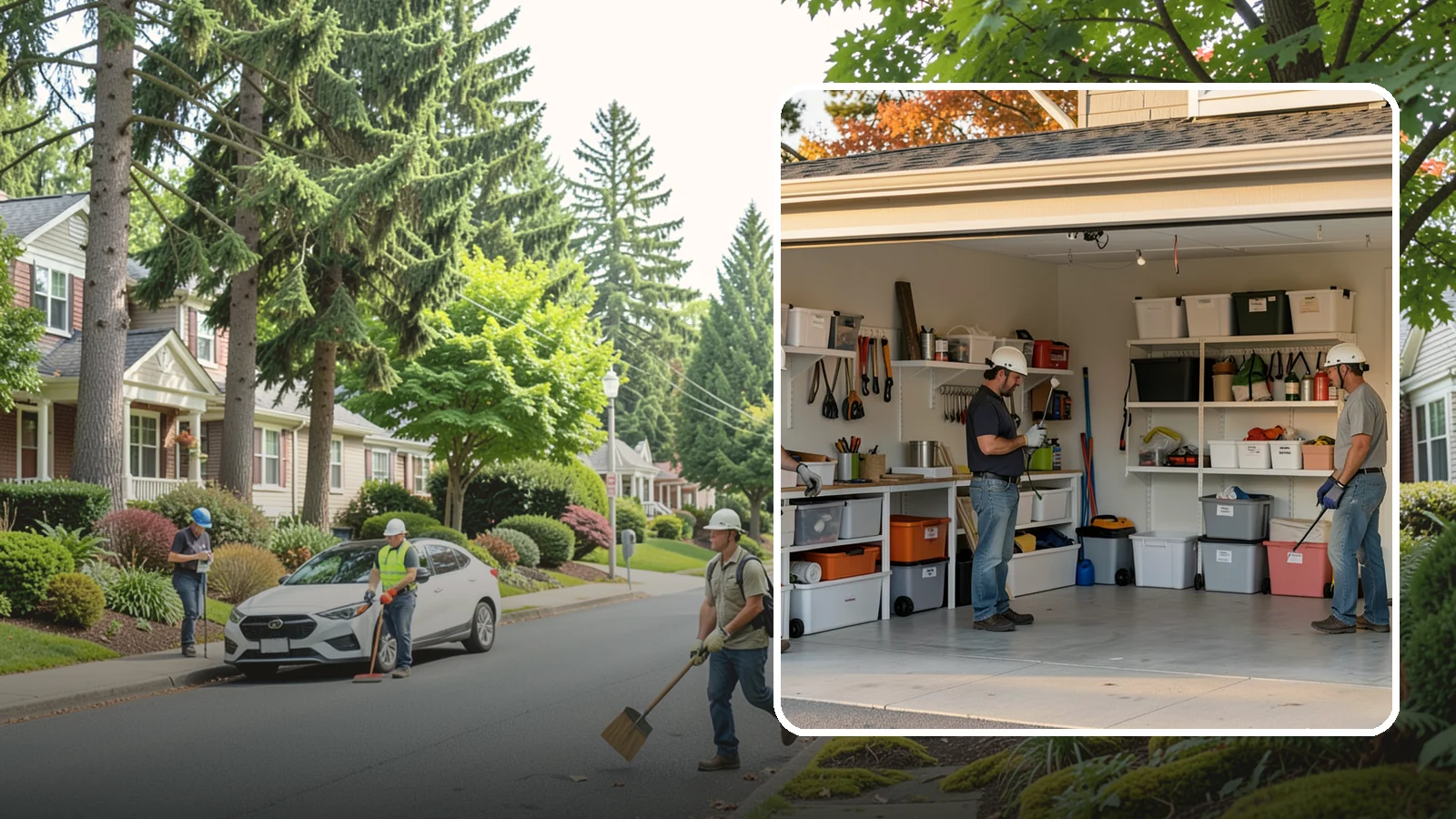 Garage Organization in Beaux Arts Village, King County, WA - A complete organization overhaul that sorts, zones, and stows everything for an orderly, usable garage.