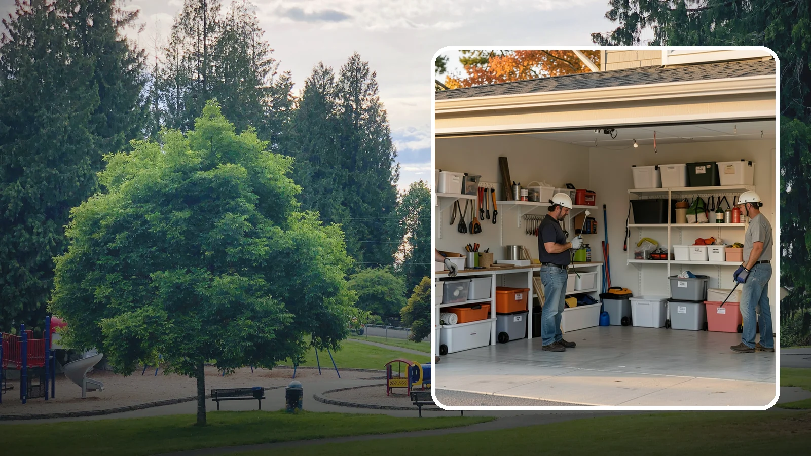 Garage Organization in Bonney Lake, Pierce County, WA - A complete organization overhaul that sorts, zones, and stows everything for an orderly, usable garage.