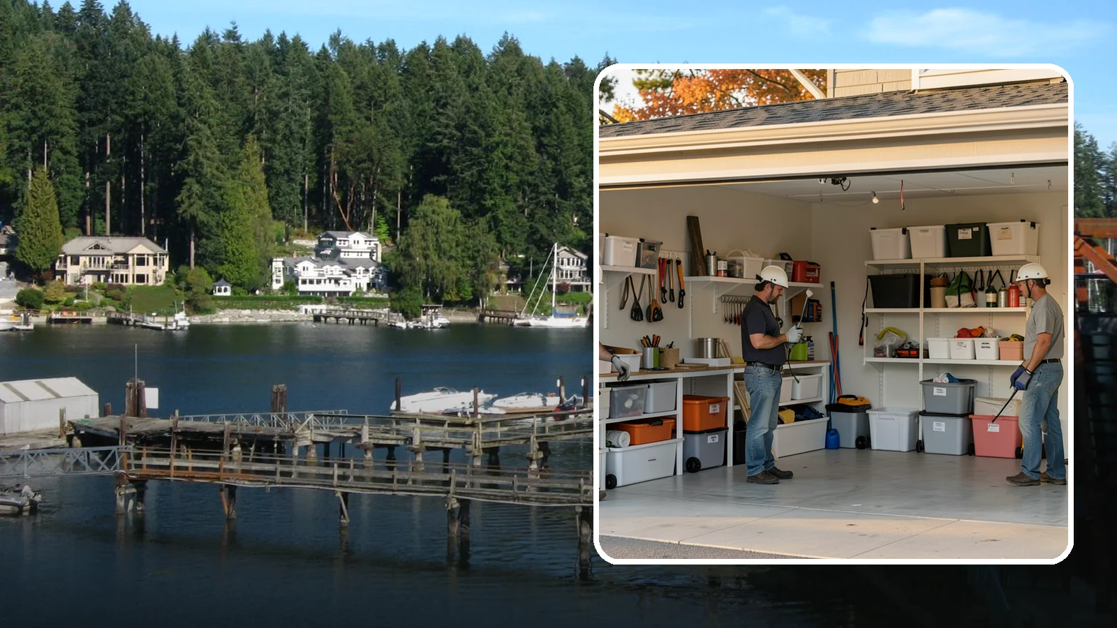 Garage Organization in Gig Harbor, Pierce County, WA - A complete organization overhaul that sorts, zones, and stows everything for an orderly, usable garage.