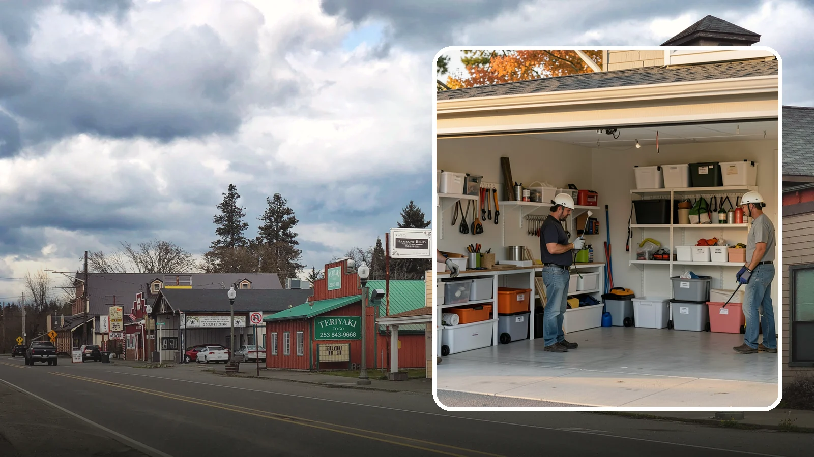 Garage Organization in Roy, Pierce County, WA - A complete organization overhaul that sorts, zones, and stows everything for an orderly, usable garage.