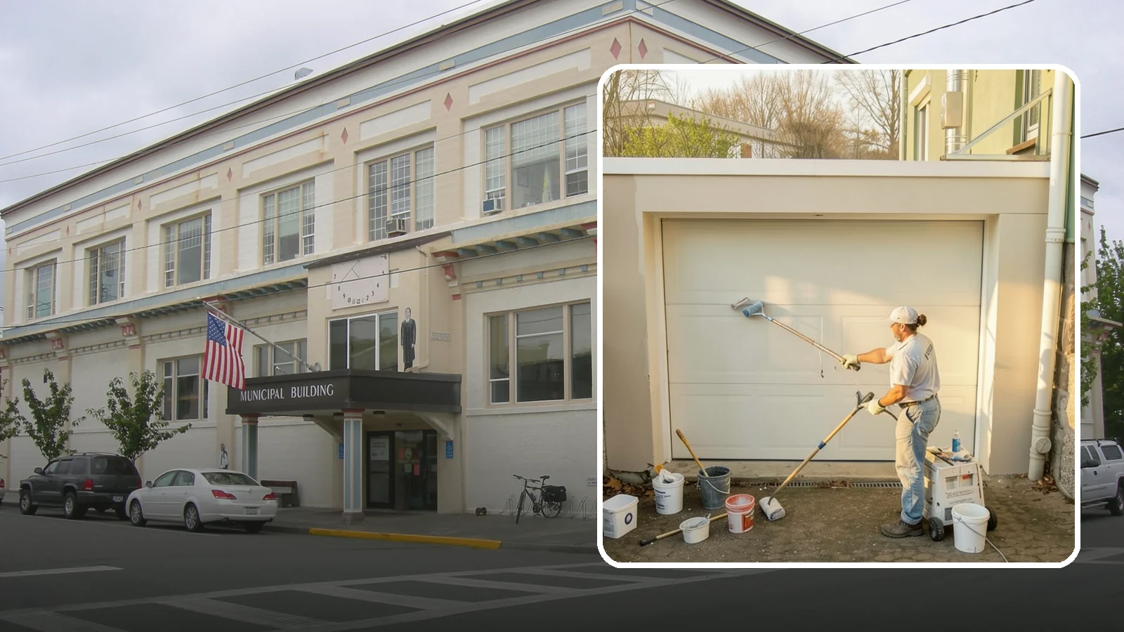 Garage Painting in Anacortes, Skagit County, WA - Garage painting refreshes walls, ceilings, and trim to make the space cleaner and brighter.