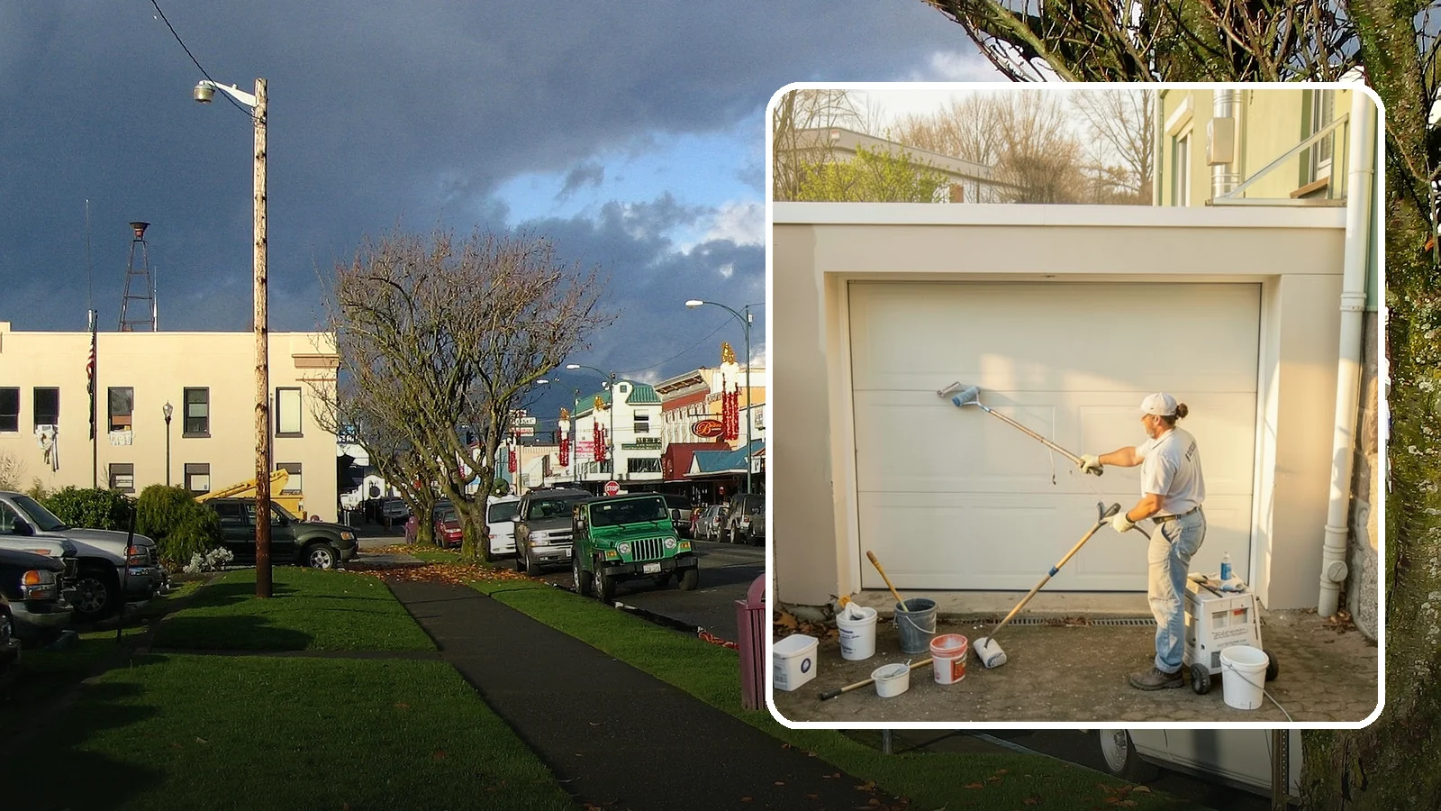 Garage Painting in Arlington, Snohomish County, WA - Garage painting refreshes walls, ceilings, and trim to make the space cleaner and brighter.