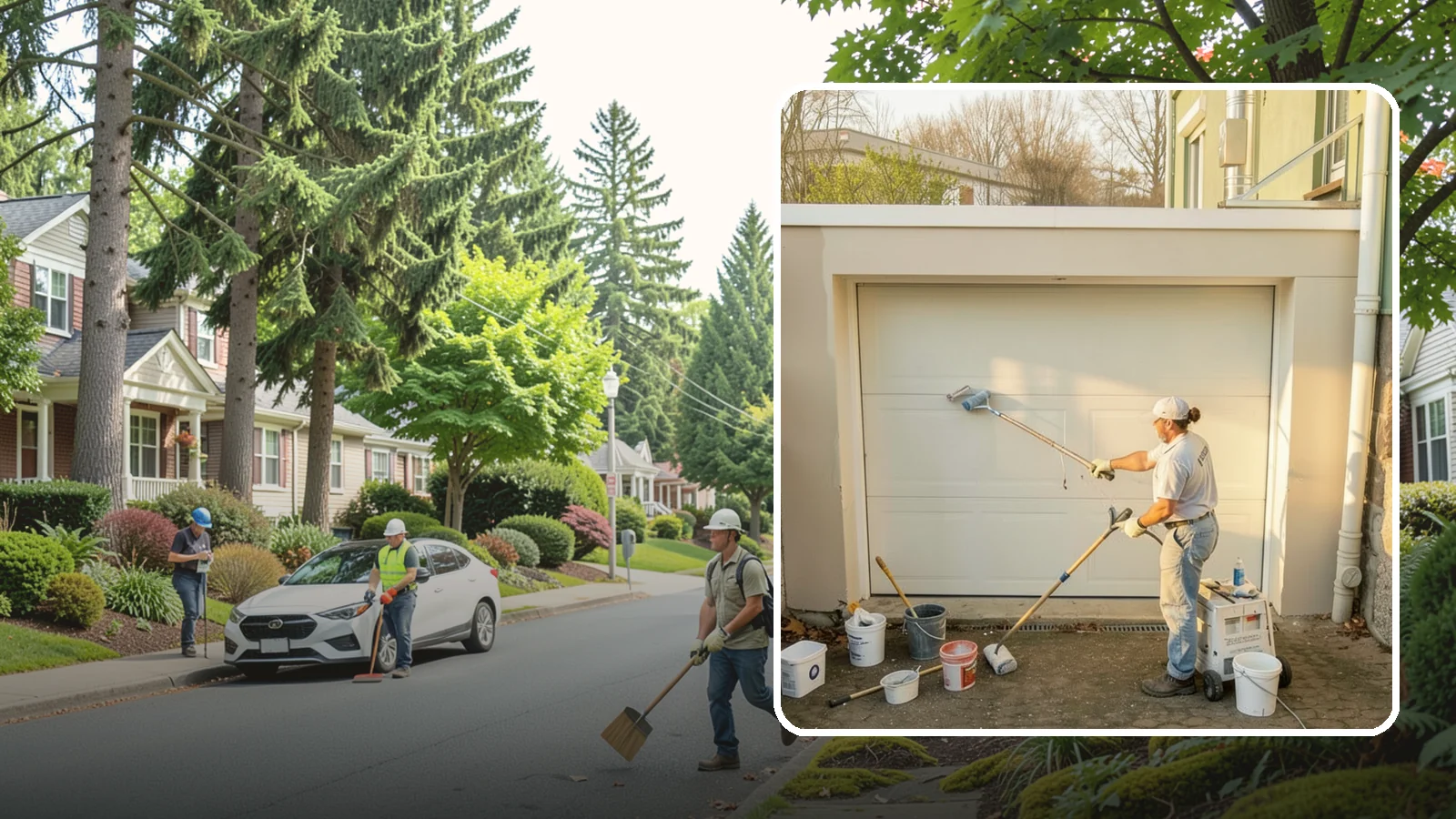 Garage Painting in Beaux Arts Village, King County, WA - Garage painting refreshes walls, ceilings, and trim to make the space cleaner and brighter.