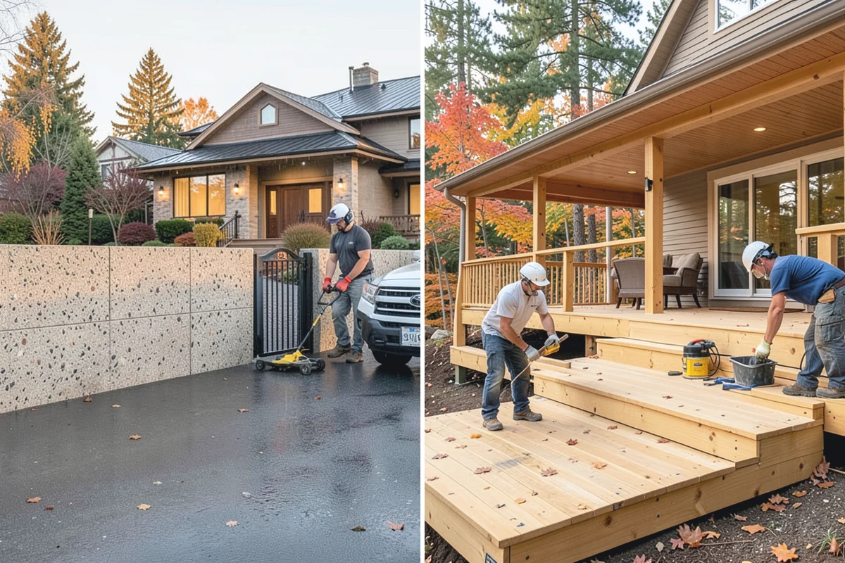 Garage Painting in Beaux Arts Village, King County, WA - Clear and protect the walls and floor
