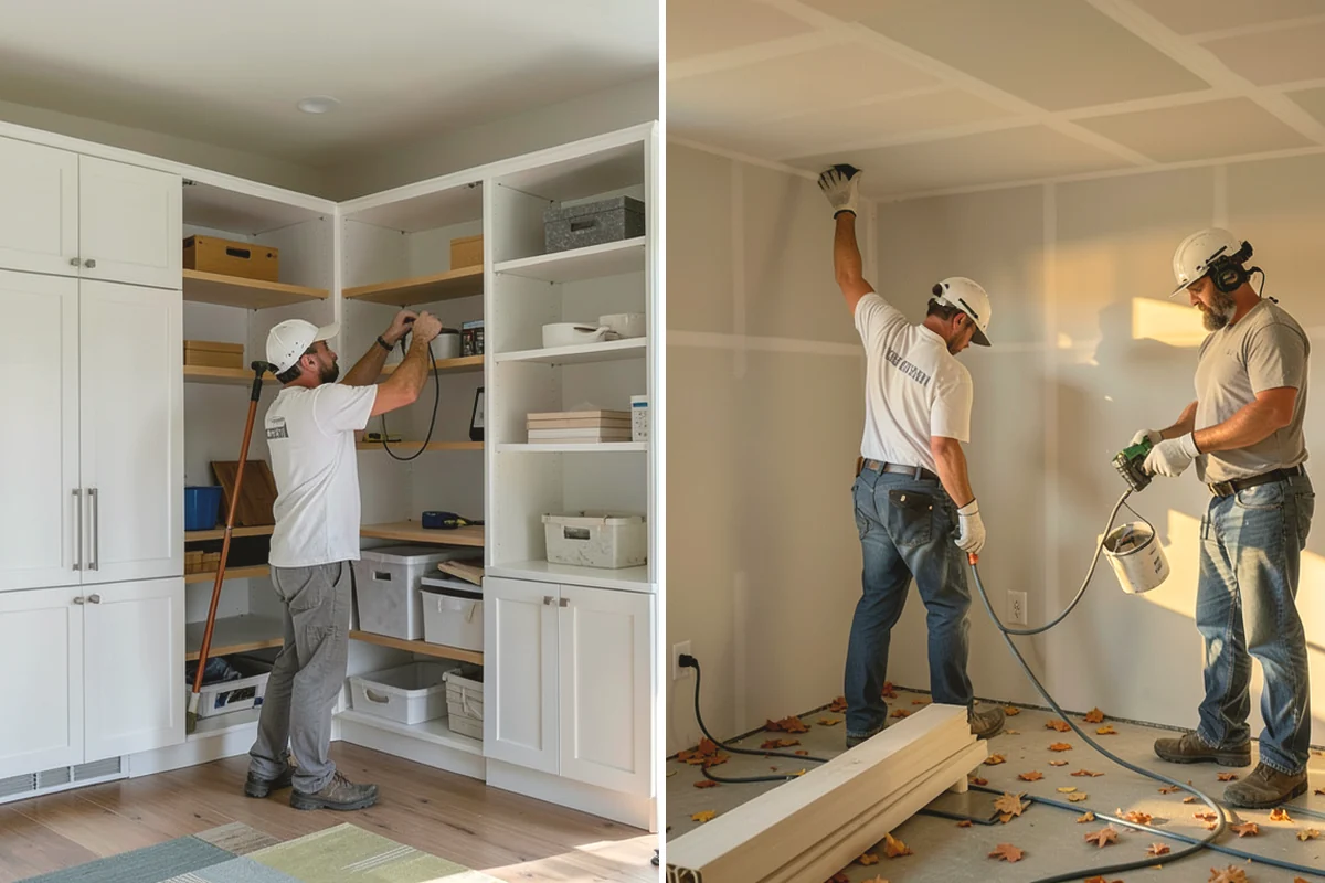 Garage Painting in Black Diamond, King County, WA - Clear and protect the walls and floor
