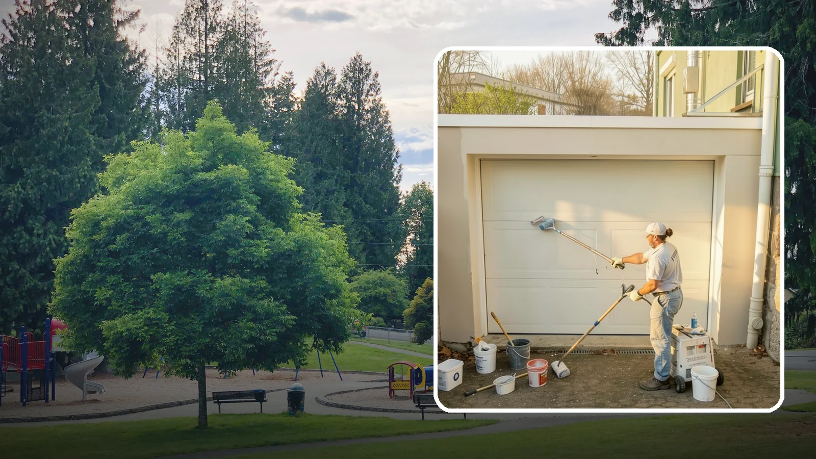 Garage Painting in Bonney Lake, Pierce County, WA - Garage painting refreshes walls, ceilings, and trim to make the space cleaner and brighter.
