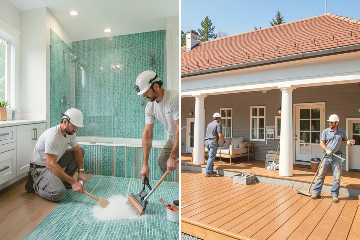 Garage Painting in Bothell, King County, WA - Clear and protect the walls and floor