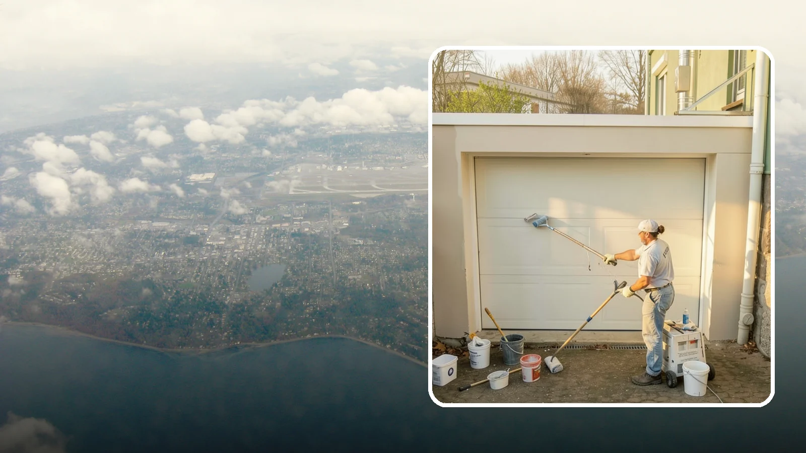 Garage Painting in Burien, King County, WA - Garage painting refreshes walls, ceilings, and trim to make the space cleaner and brighter.
