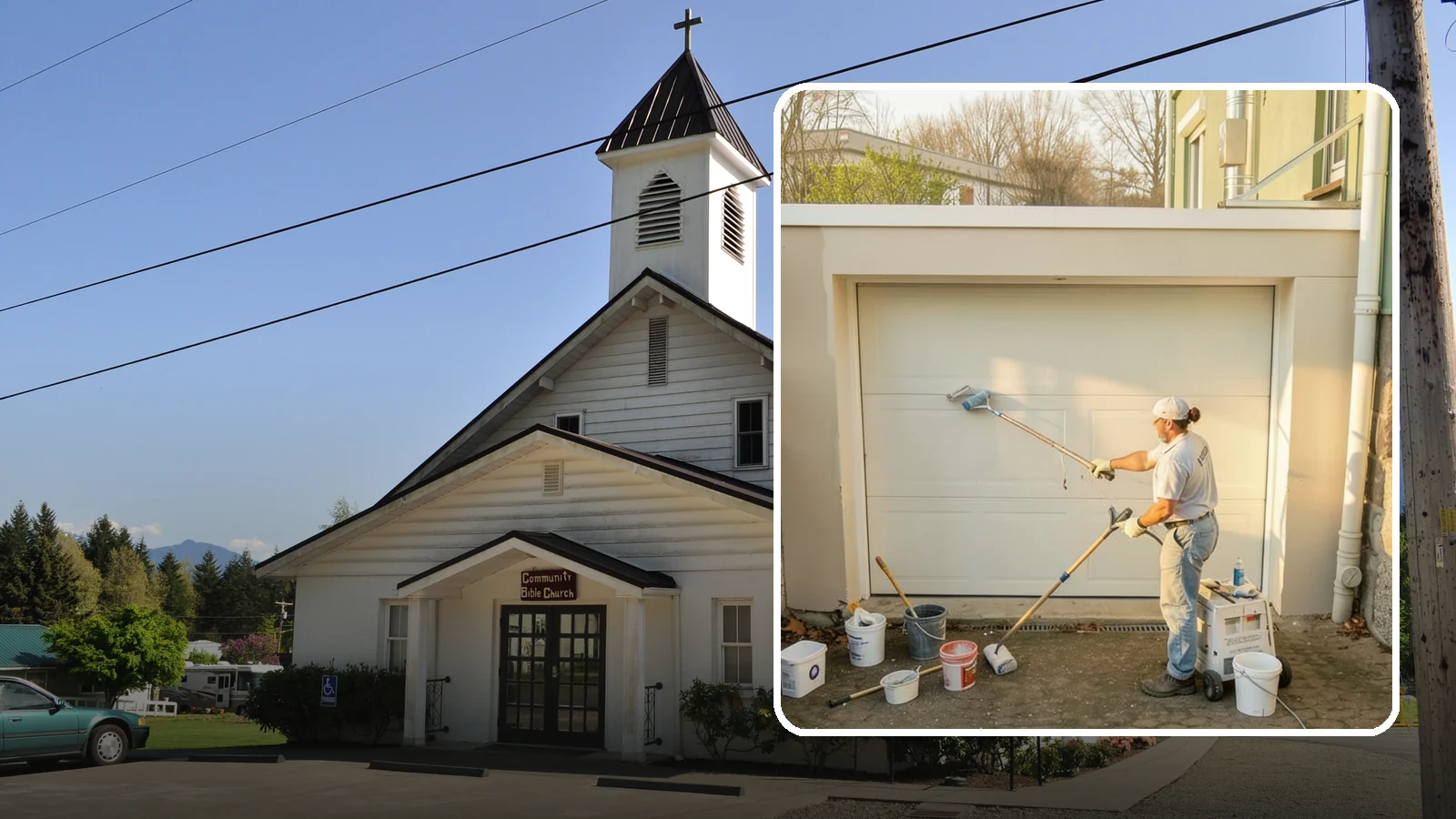 Garage Painting in Concrete, Skagit County, WA - Garage painting refreshes walls, ceilings, and trim to make the space cleaner and brighter.