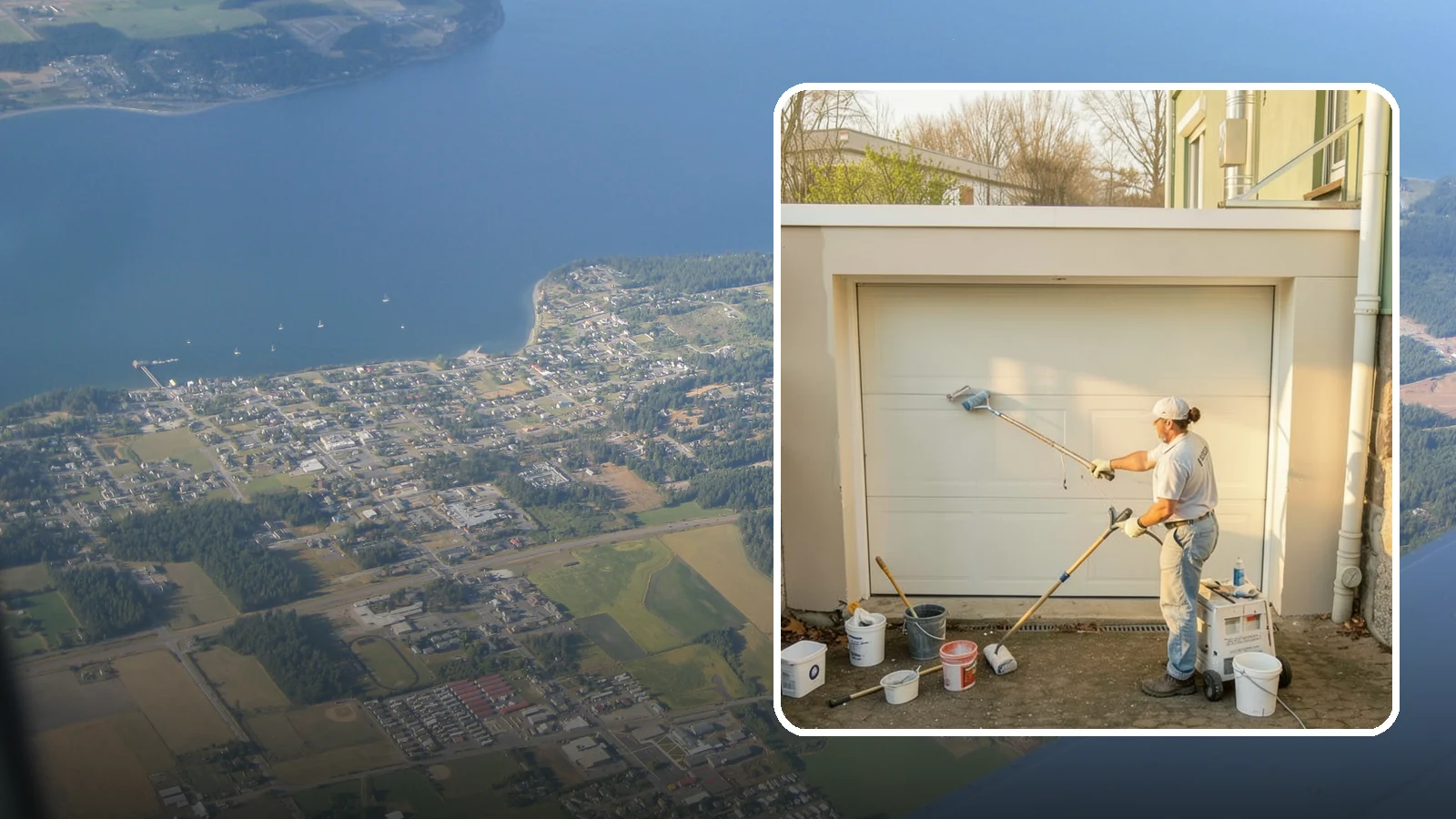 Garage Painting in Coupeville, Island County, WA - Garage painting refreshes walls, ceilings, and trim to make the space cleaner and brighter.