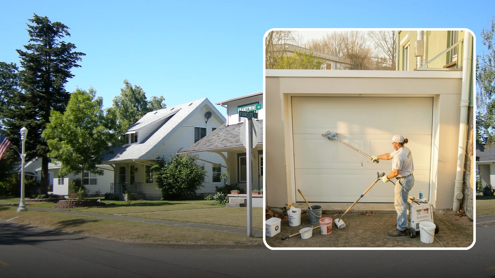Garage Painting in DuPont, Pierce County, WA - Garage painting refreshes walls, ceilings, and trim to make the space cleaner and brighter.