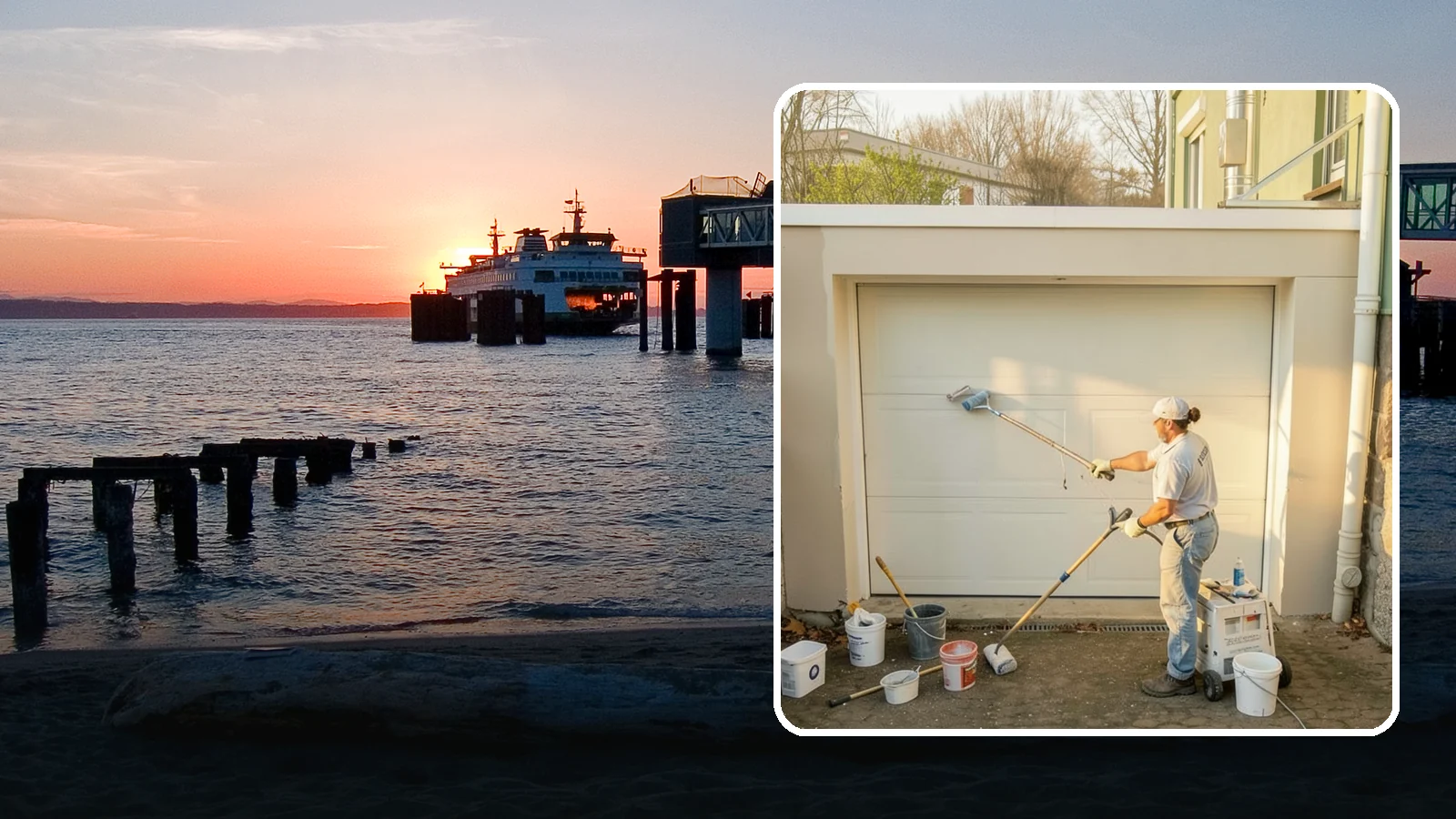 Garage Painting in Edmonds, Snohomish County, WA - Garage painting refreshes walls, ceilings, and trim to make the space cleaner and brighter.