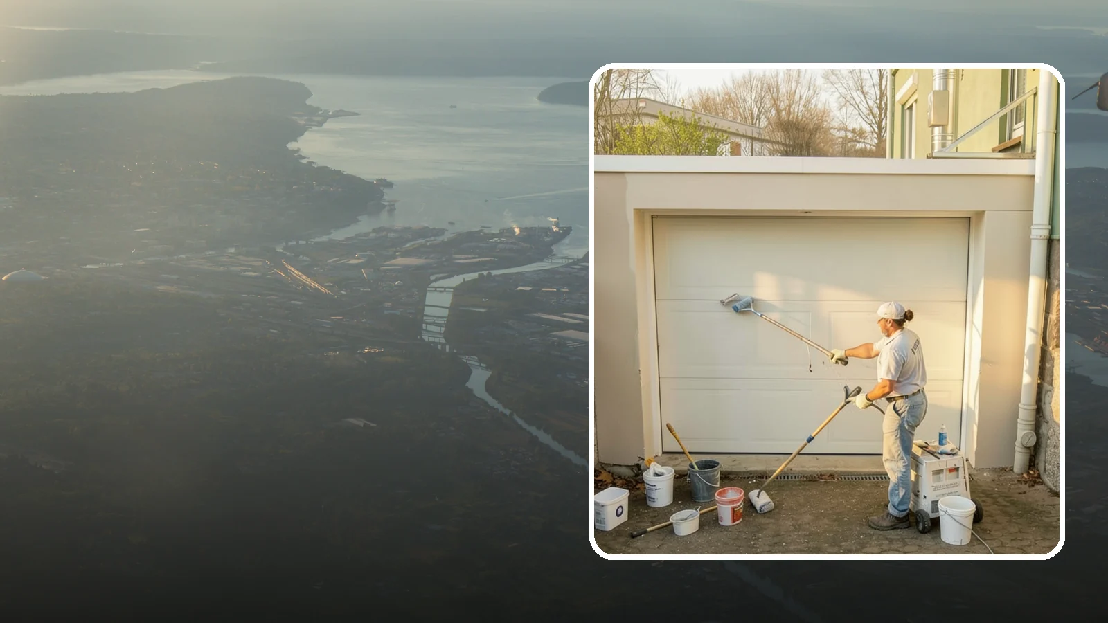 Garage Painting in Fife, Pierce County, WA - Garage painting refreshes walls, ceilings, and trim to make the space cleaner and brighter.