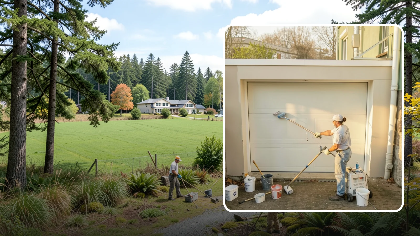 Garage Painting in Lyman, Skagit County, WA - Garage painting refreshes walls, ceilings, and trim to make the space cleaner and brighter.