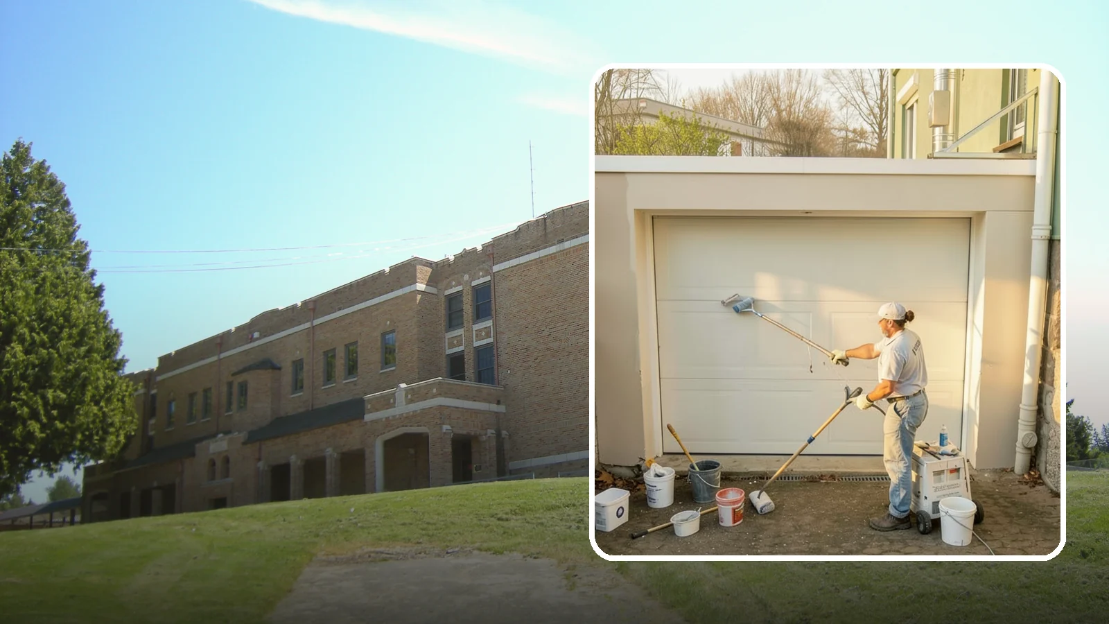 Garage Painting in Maple Valley, King County, WA - Garage painting refreshes walls, ceilings, and trim to make the space cleaner and brighter.