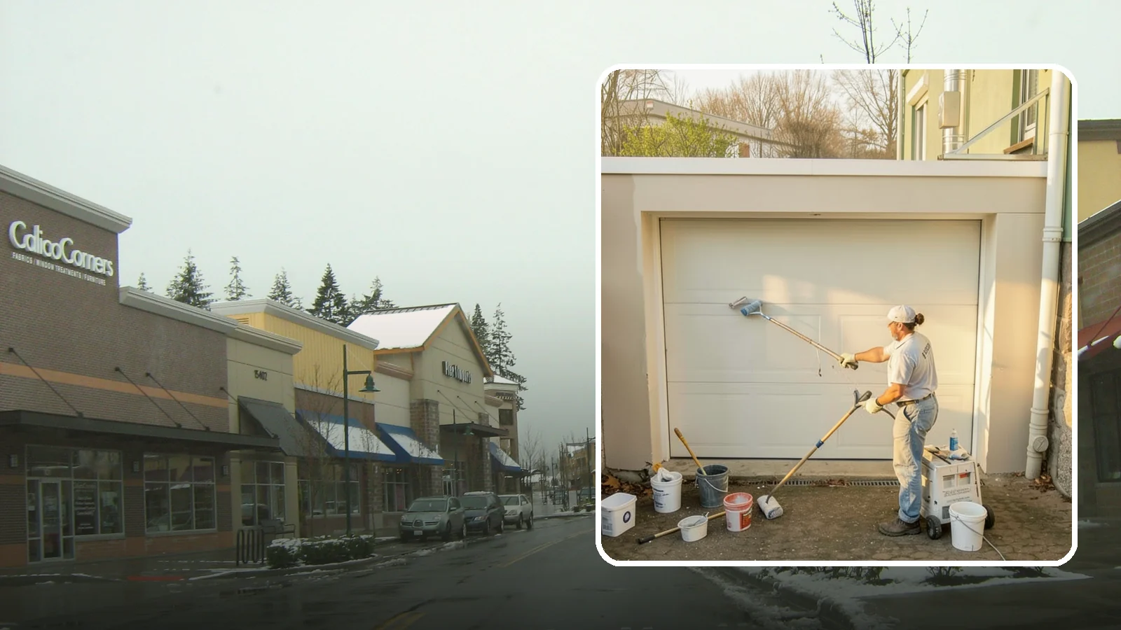 Garage Painting in Mill Creek, Snohomish County, WA - Garage painting refreshes walls, ceilings, and trim to make the space cleaner and brighter.