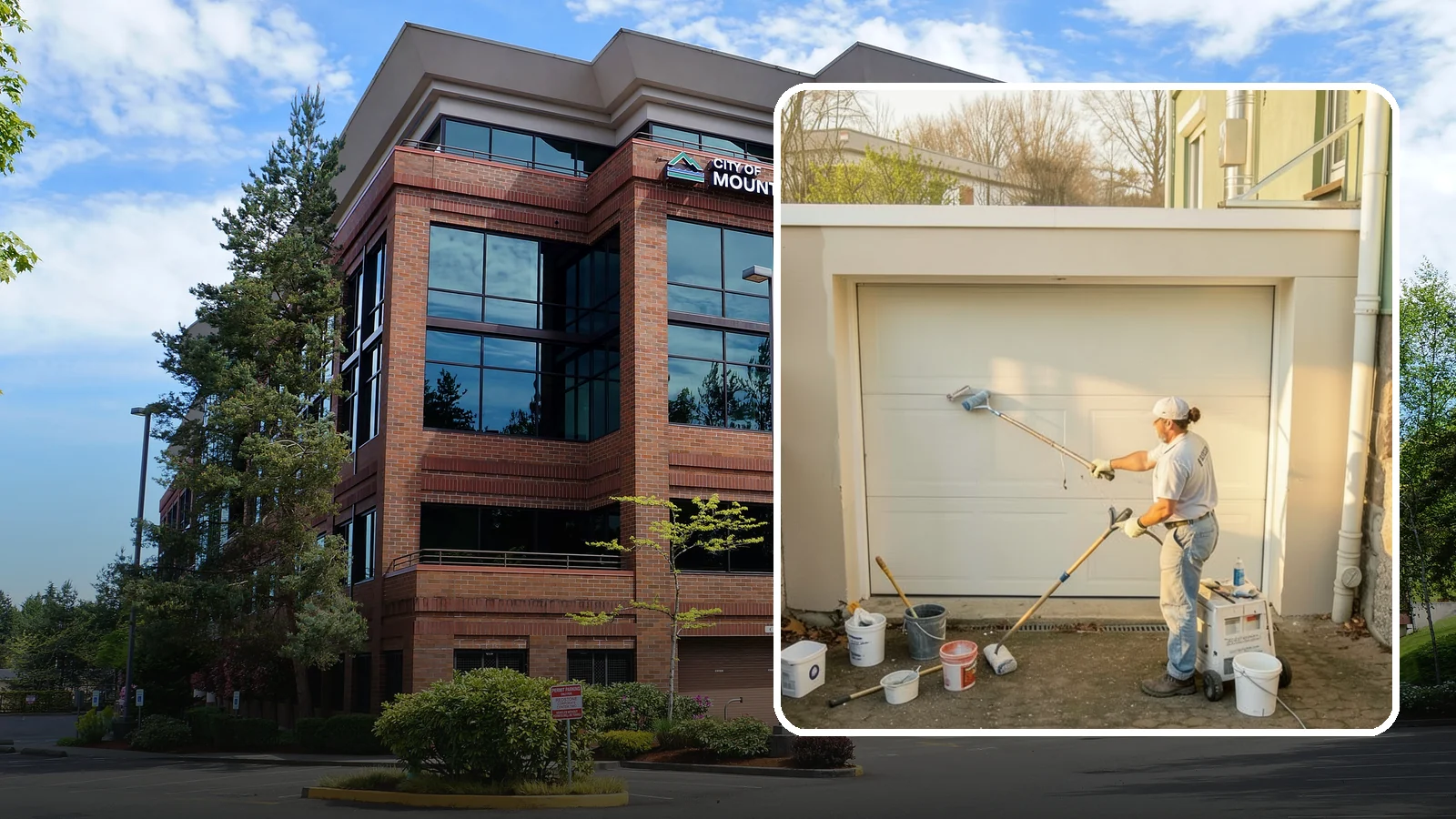 Garage Painting in Mountlake Terrace, Snohomish County, WA - Garage painting refreshes walls, ceilings, and trim to make the space cleaner and brighter.
