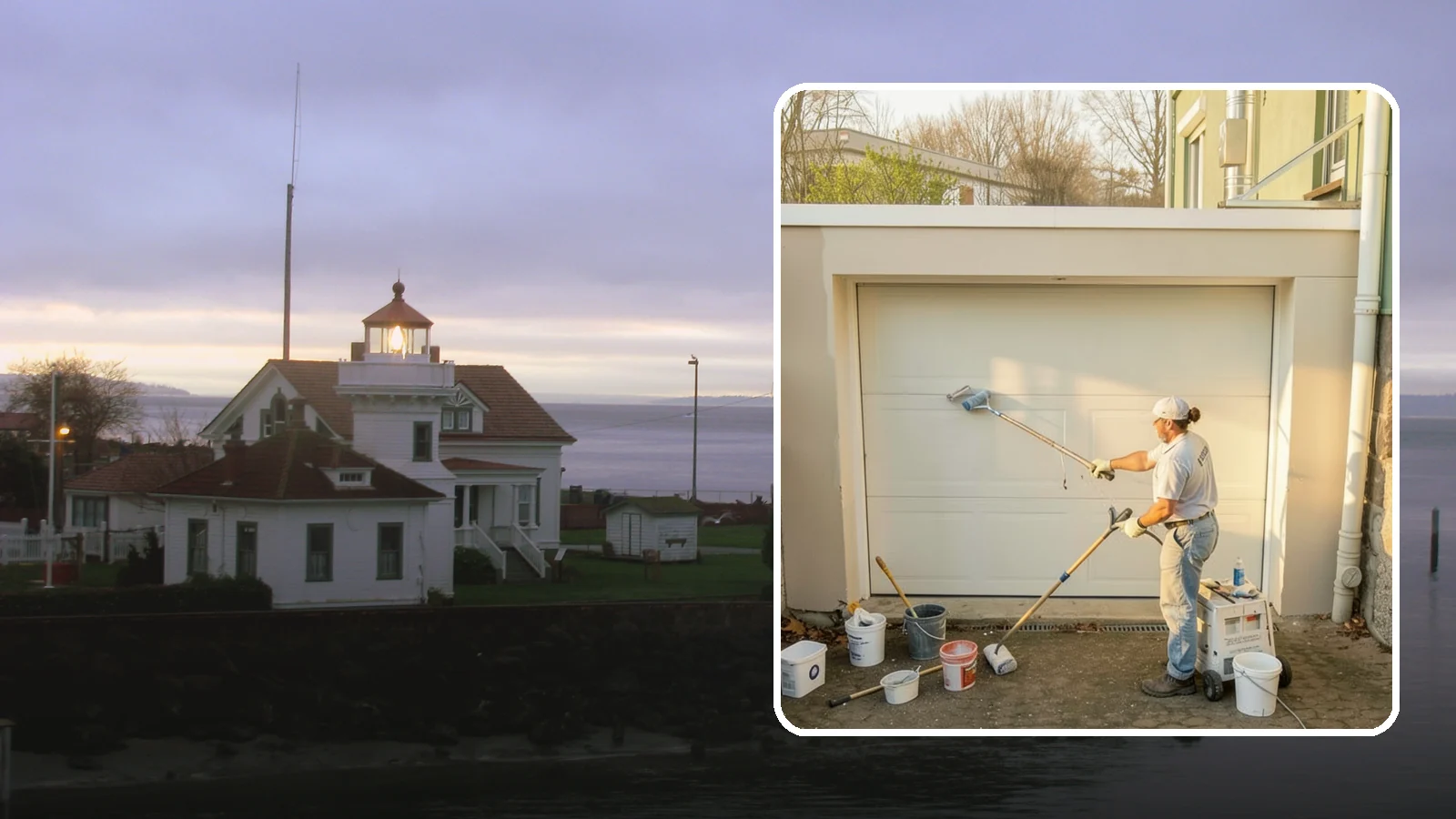 Garage Painting in Mukilteo, Snohomish County, WA - Garage painting refreshes walls, ceilings, and trim to make the space cleaner and brighter.
