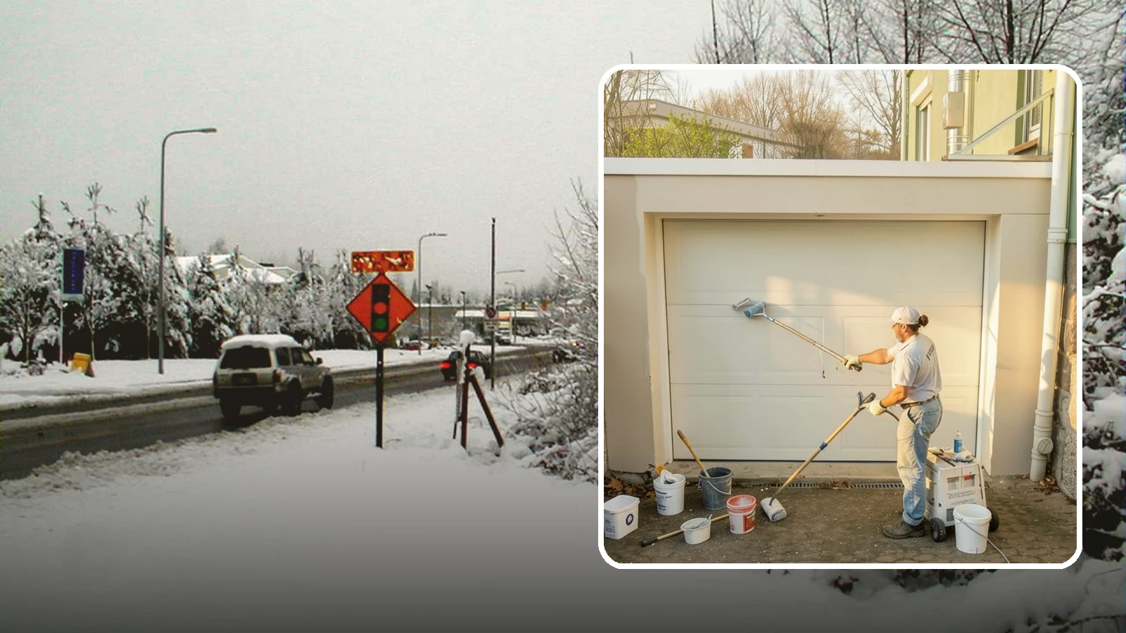 Garage Painting in Newcastle, King County, WA - Garage painting refreshes walls, ceilings, and trim to make the space cleaner and brighter.