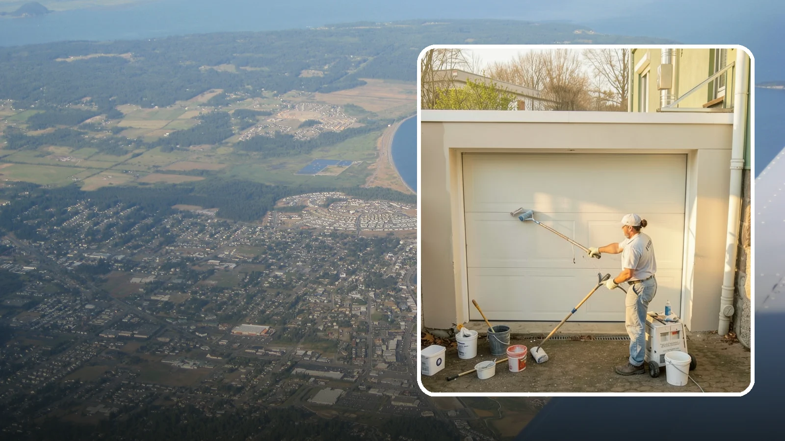 Garage Painting in Oak Harbor, Island County, WA - Garage painting refreshes walls, ceilings, and trim to make the space cleaner and brighter.