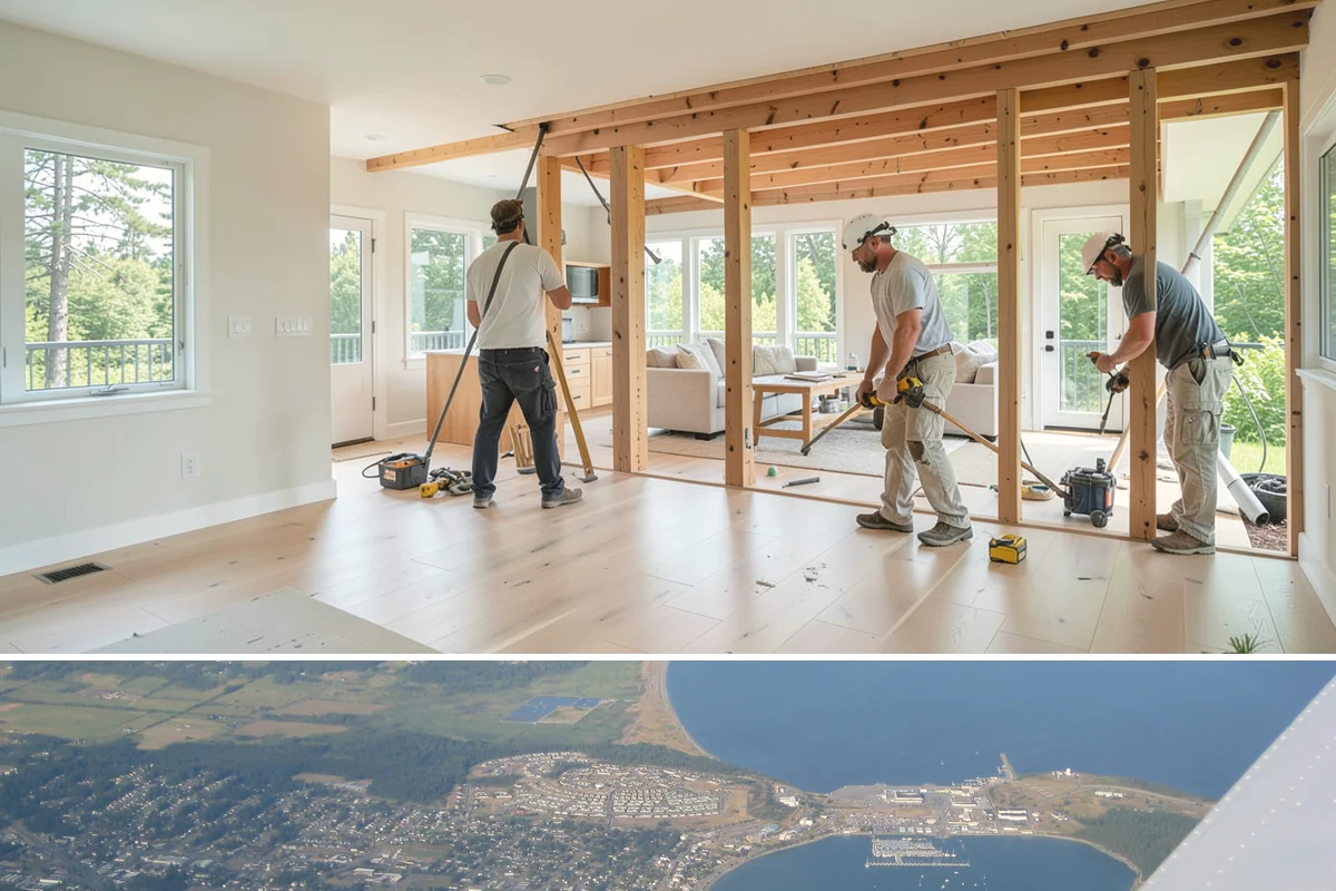Garage Painting in Oak Harbor, Island County, WA - Garage painting can be done year-round, though mild dry days help ventilation and speed drying.