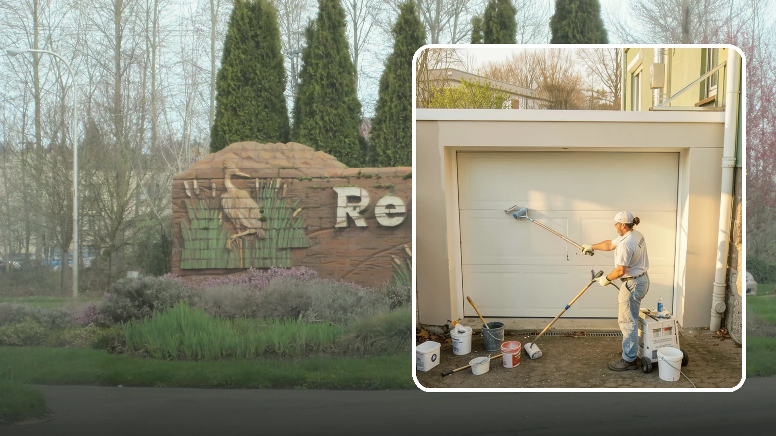 Garage Painting in Renton, King County, WA - Garage painting refreshes walls, ceilings, and trim to make the space cleaner and brighter.