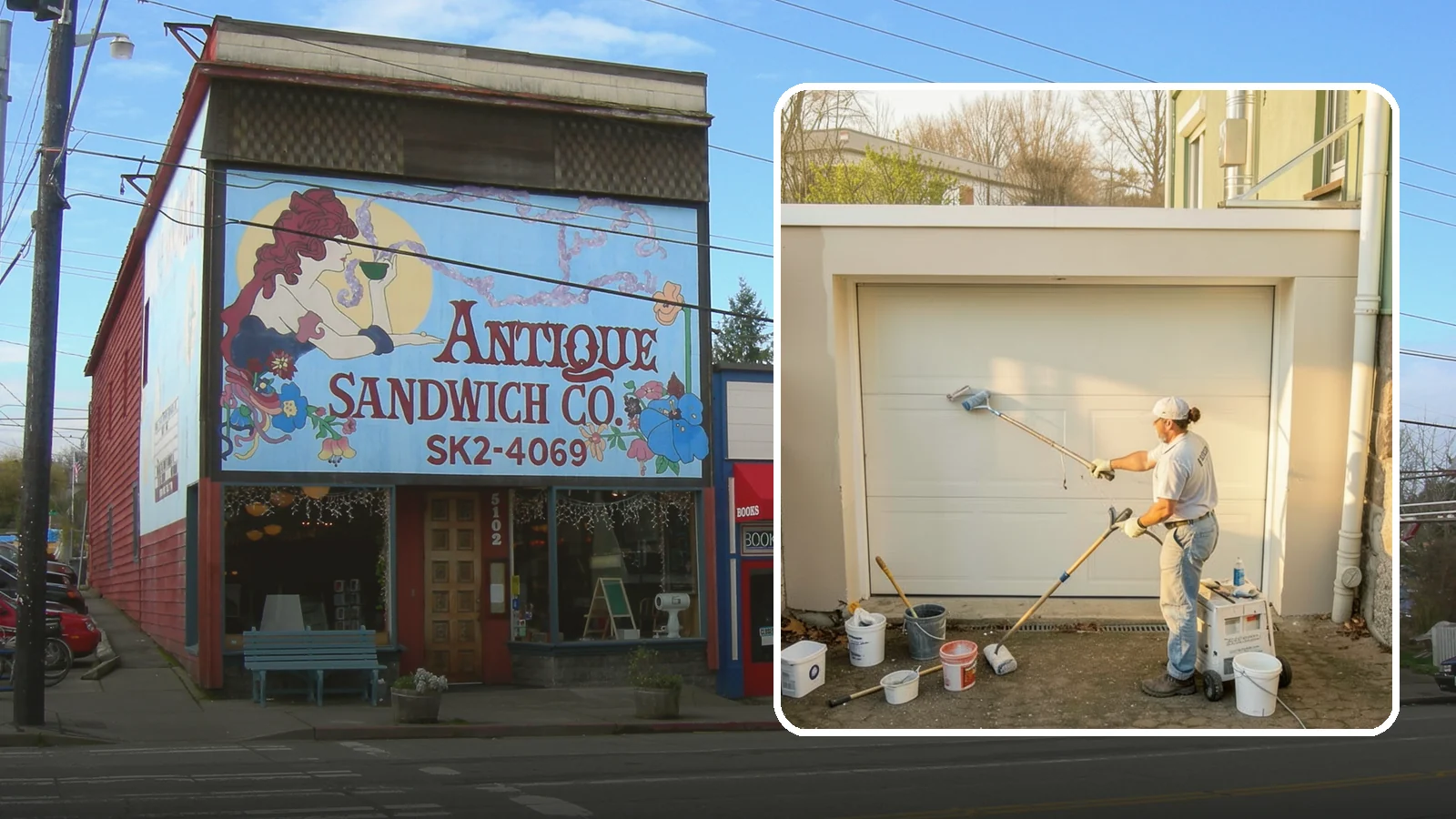 Garage Painting in Ruston, Pierce County, WA - Garage painting refreshes walls, ceilings, and trim to make the space cleaner and brighter.
