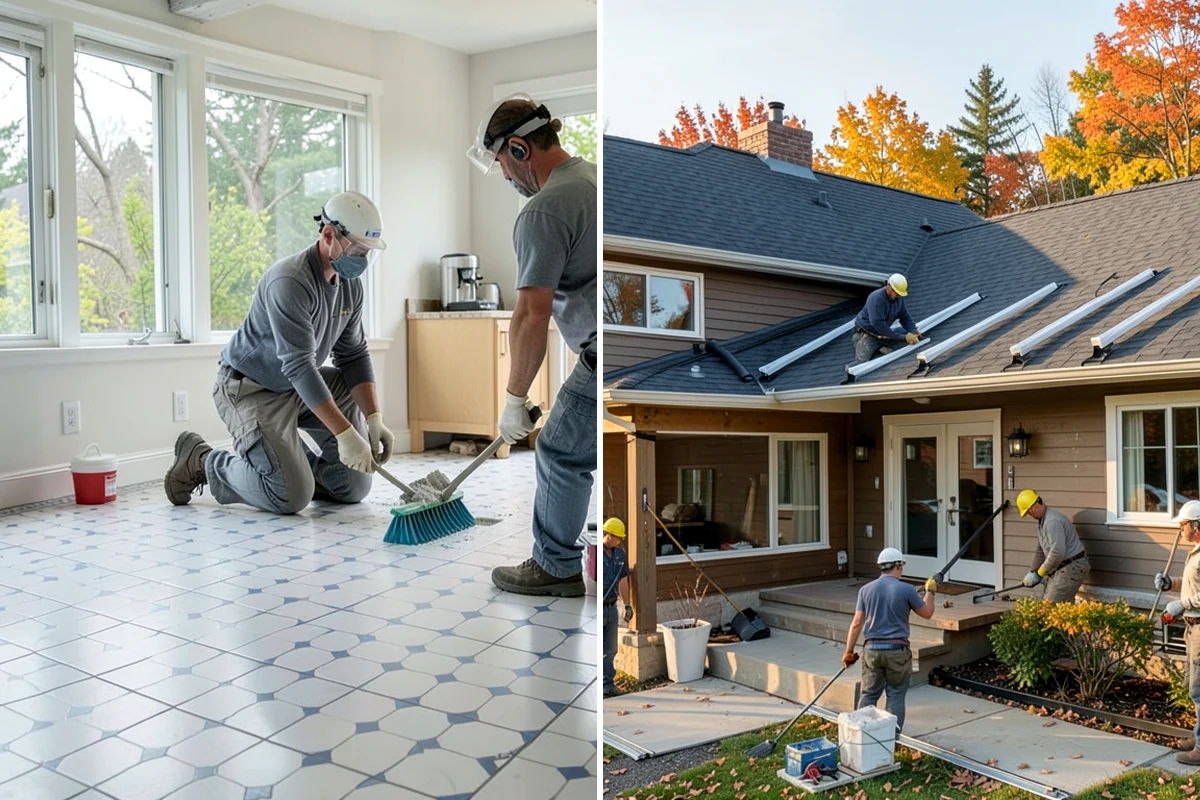 Garage Painting in Sedro-Woolley, Skagit County, WA - Clear and protect the walls and floor
