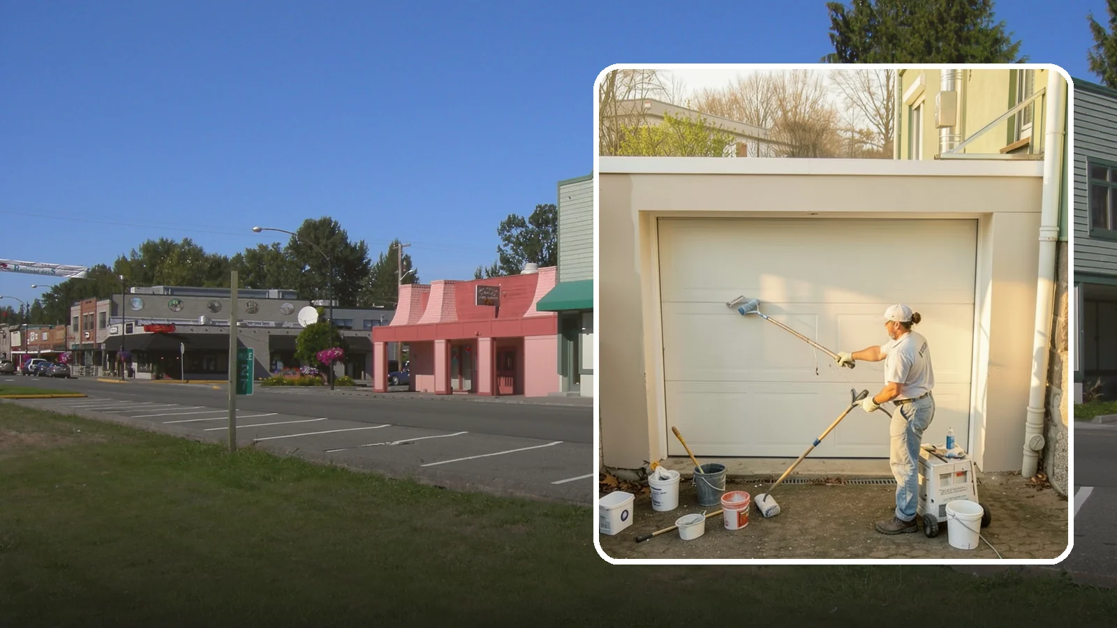 Garage Painting in Snoqualmie, King County, WA - Garage painting refreshes walls, ceilings, and trim to make the space cleaner and brighter.