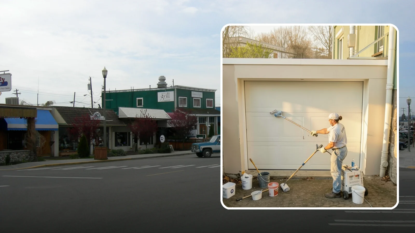 Garage Painting in Stanwood, Snohomish County, WA - Garage painting refreshes walls, ceilings, and trim to make the space cleaner and brighter.