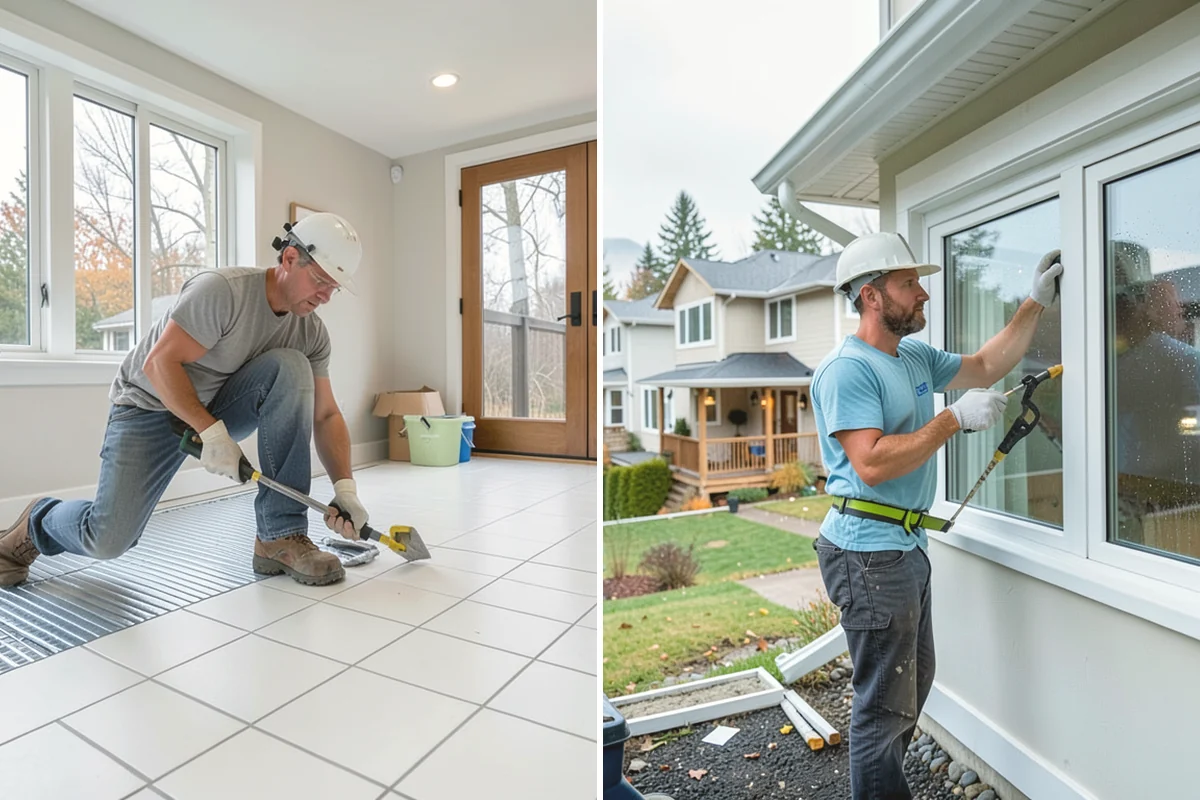 Garage Painting in Steilacoom, Pierce County, WA - Clear and protect the walls and floor