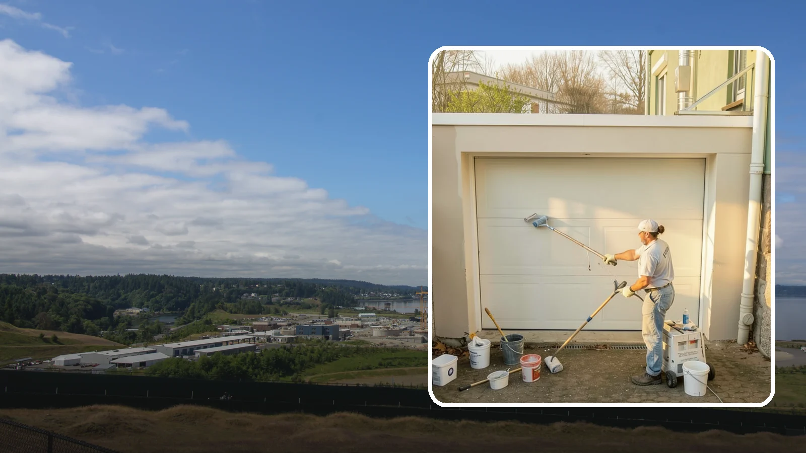 Garage Painting in University Place, Pierce County, WA - Garage painting refreshes walls, ceilings, and trim to make the space cleaner and brighter.