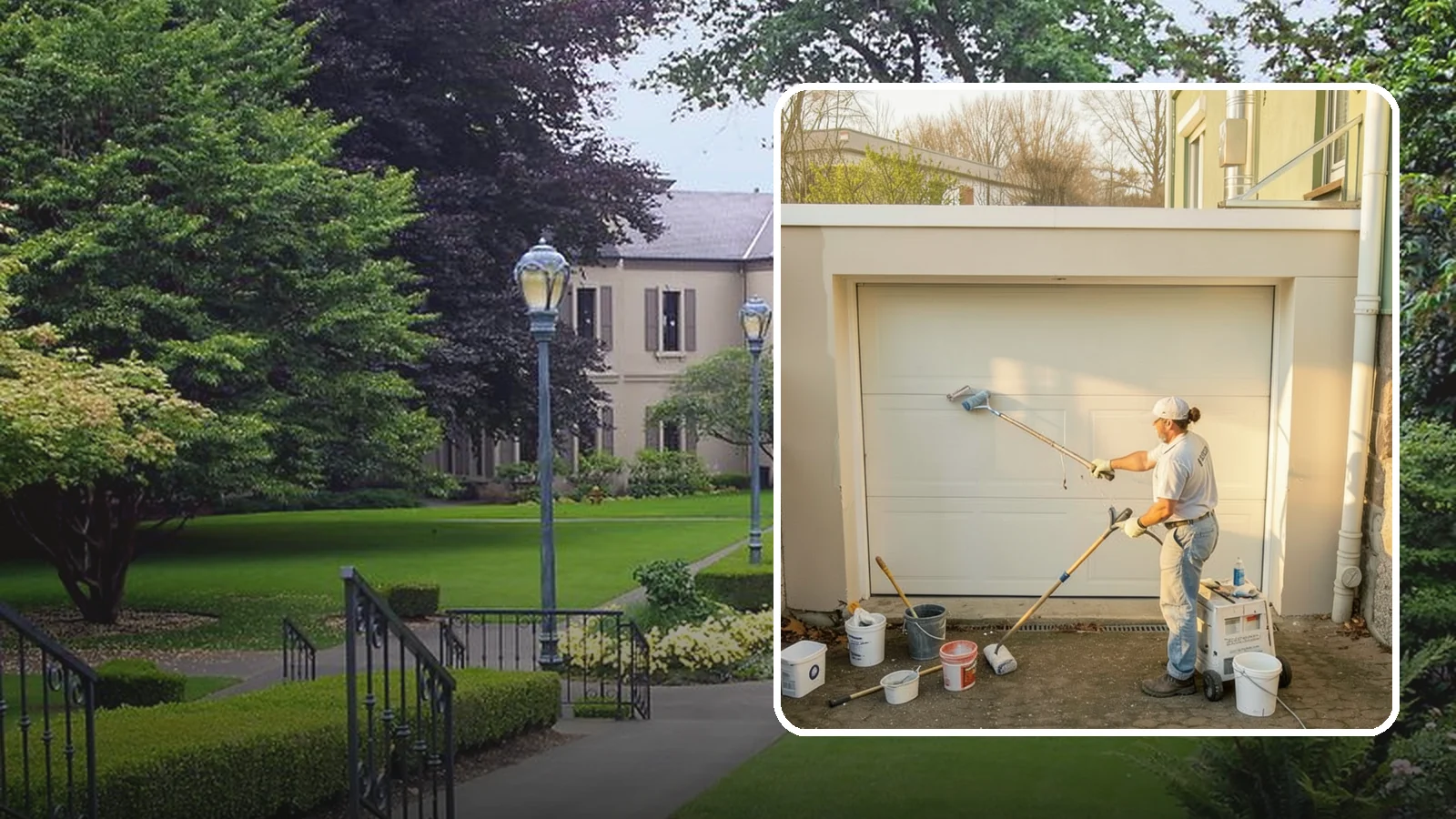 Garage Painting in Woodinville, King County, WA - Garage painting refreshes walls, ceilings, and trim to make the space cleaner and brighter.
