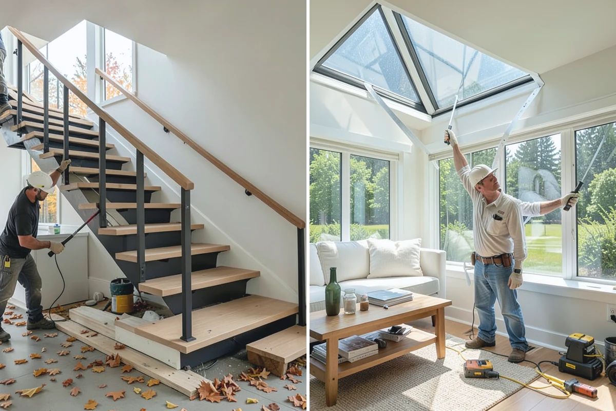 Garage Remodeling in Auburn, King County, WA - Walk the garage to assess slab, framing, and moisture