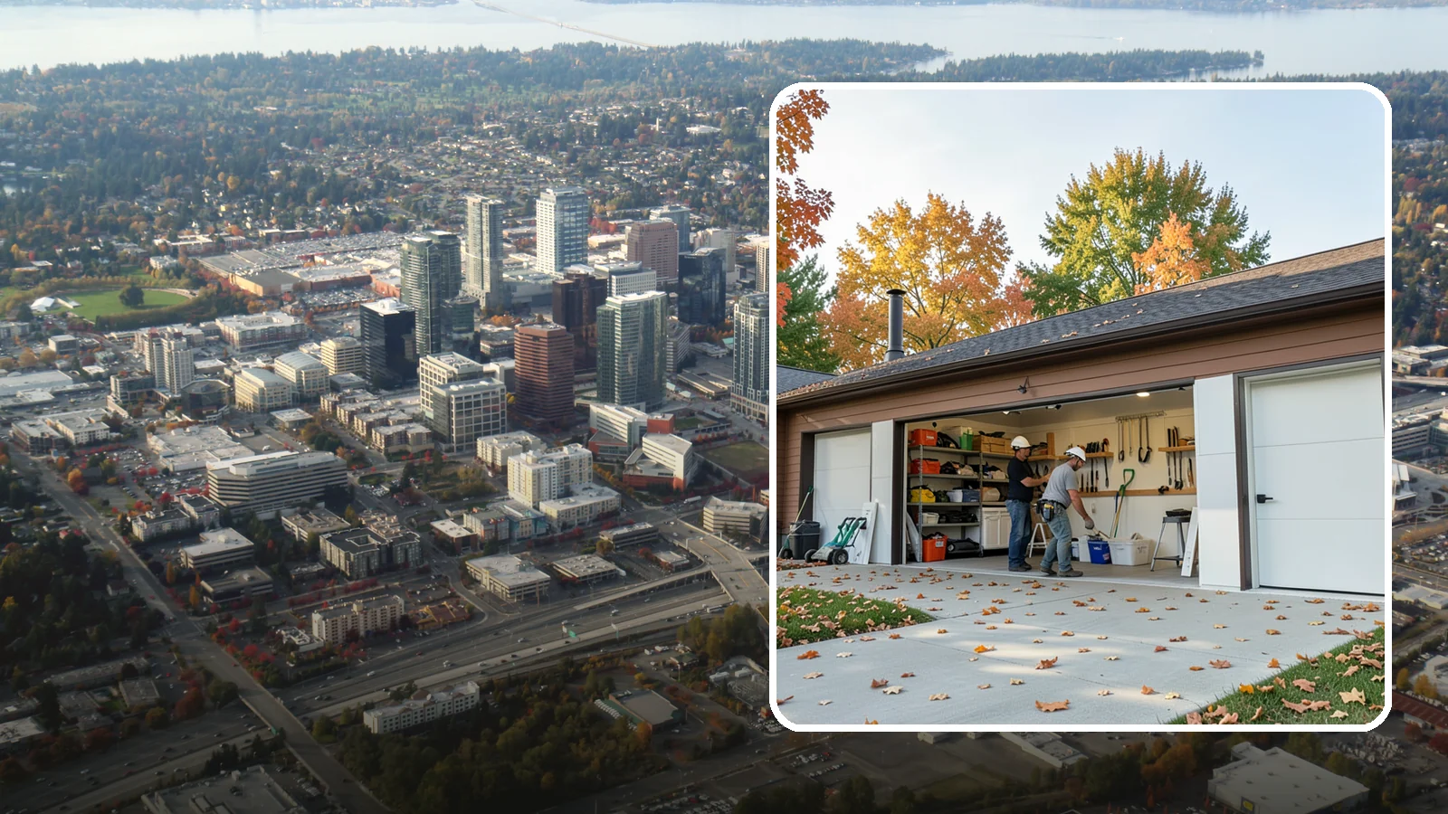 Garage Remodeling in Bellevue, King County, WA - A full garage makeover that turns an underused Western Washington storage space into a clean, functional room built to handle...